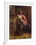 A Family of Peasants (Oil on Canvas)-Antoine Auguste Ernest Herbert or Hebert-Framed Giclee Print