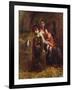 A Family of Peasants (Oil on Canvas)-Antoine Auguste Ernest Herbert or Hebert-Framed Giclee Print