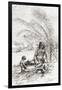 A Family of Sápara Natives on a Sandbank Beside the Napo River, Ecuador-null-Framed Giclee Print