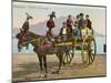 A Family Party in their Carriage at Palermo, Sicily-null-Mounted Photographic Print