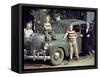 A Family Poses on and around their Plymouth Automobile, Ca. 1953-null-Framed Stretched Canvas