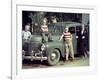 A Family Poses on and around their Plymouth Automobile, Ca. 1953-null-Framed Photographic Print