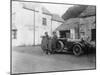 A Family Standing Beside their Car, Gorphwysfa Hotel, North Wales, C1920s-C1930s-null-Mounted Giclee Print