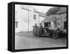 A Family Standing Beside their Car, Gorphwysfa Hotel, North Wales, C1920s-C1930s-null-Framed Stretched Canvas