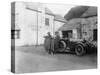 A Family Standing Beside their Car, Gorphwysfa Hotel, North Wales, C1920s-C1930s-null-Stretched Canvas