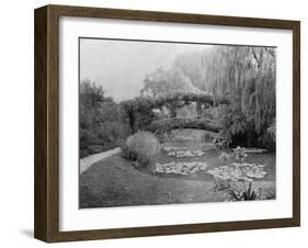 A Famous View in Monet's Garden, Showing the Lilypond and Bridge-null-Framed Photographic Print