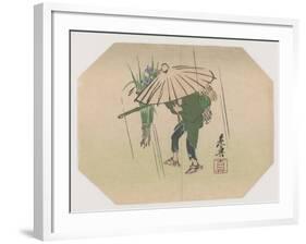 A Fan Print Design-Shibata Zeshin-Framed Giclee Print