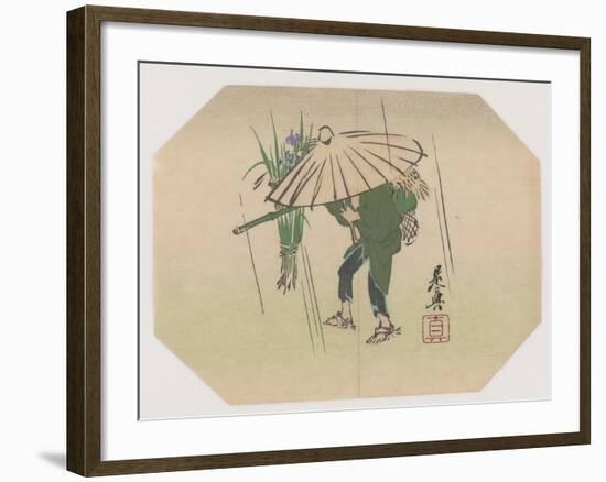 A Fan Print Design-Shibata Zeshin-Framed Giclee Print