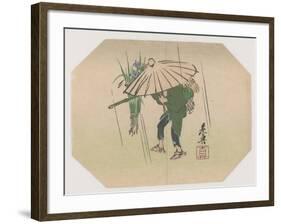 A Fan Print Design-Shibata Zeshin-Framed Giclee Print