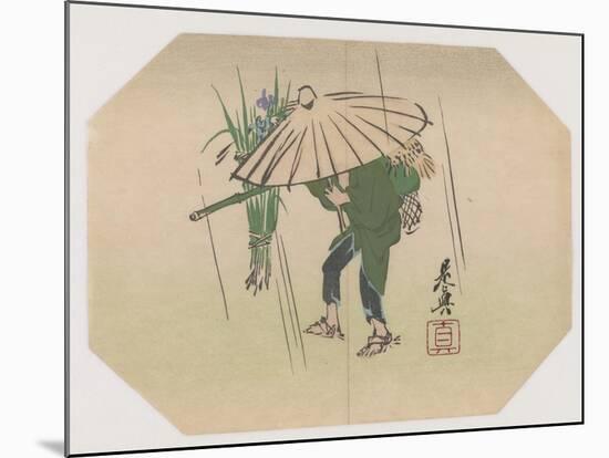 A Fan Print Design-Shibata Zeshin-Mounted Giclee Print