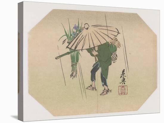 A Fan Print Design-Shibata Zeshin-Stretched Canvas