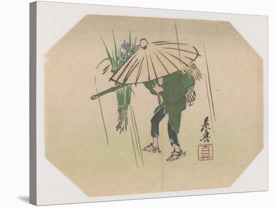 A Fan Print Design-Shibata Zeshin-Stretched Canvas