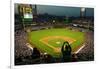 A fan with a digital camera taking a panoramic image of Citizens Bank Park, Philadelphia, PA, on...-null-Framed Photographic Print