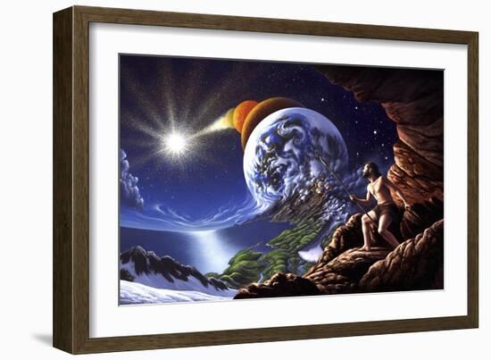 A Fanciful Depiction of the Big Bang Theory-null-Framed Art Print