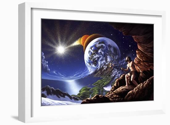 A Fanciful Depiction of the Big Bang Theory-null-Framed Art Print