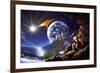 A Fanciful Depiction of the Big Bang Theory-null-Framed Art Print