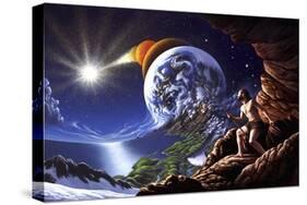A Fanciful Depiction of the Big Bang Theory-null-Stretched Canvas