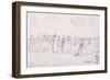 A Fancy Dress Ball at Mrs. Casement'S, 19th Century (Pencil, Pen, Black Ink)-William Prinsep-Framed Giclee Print