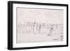 A Fancy Dress Ball at Mrs. Casement'S, 19th Century (Pencil, Pen, Black Ink)-William Prinsep-Framed Giclee Print