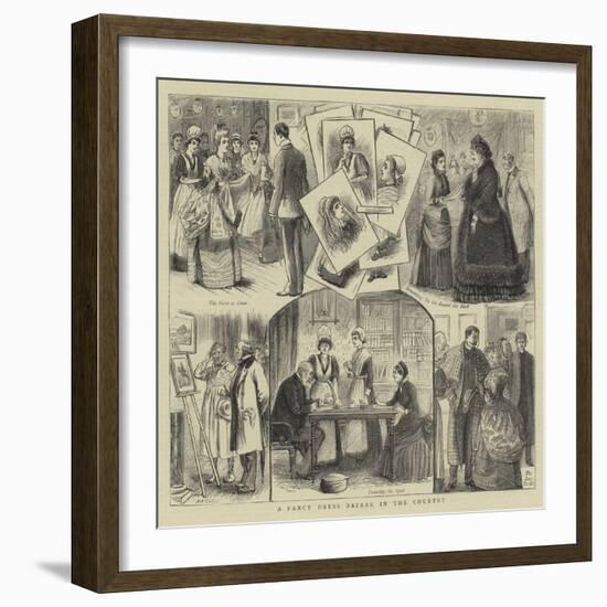 A Fancy Dress Bazaar in the Country-null-Framed Giclee Print