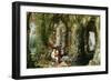 A Fantastic Cave with Odysseus and Calypso-Jan Brueghel the Elder-Framed Giclee Print