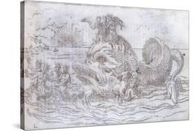 A Fantastical Fish Chariot, 1579-null-Stretched Canvas