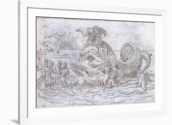 A Fantastical Fish Chariot, 1579-null-Framed Giclee Print