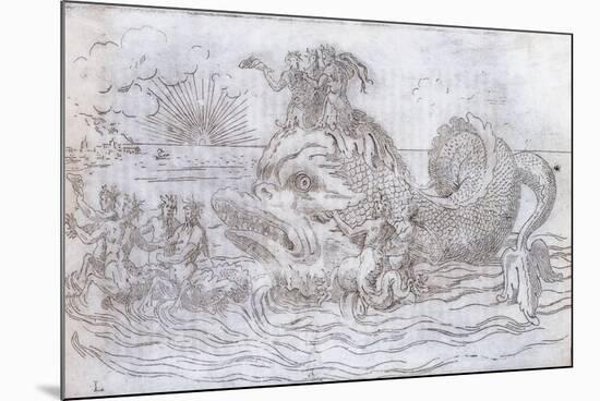 A Fantastical Fish Chariot, 1579-null-Mounted Giclee Print