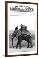 A Farewell Ride on Jumbo, London Zoo, 1882-null-Framed Giclee Print