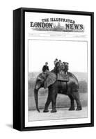 A Farewell Ride on Jumbo, London Zoo, 1882-null-Framed Stretched Canvas