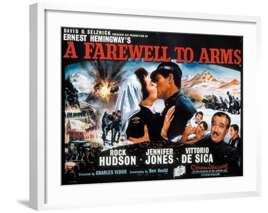 A Farewell To Arms, 1957, Directed by Charles Vidor--Framed Giclee Print