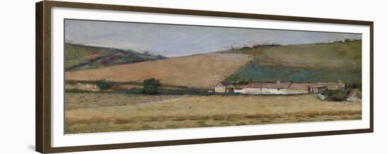 A Farm Among Hills, Giverny, C.1887-Theodore Robinson-Framed Giclee Print