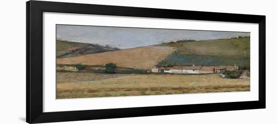 A Farm Among Hills, Giverny, C.1887-Theodore Robinson-Framed Giclee Print