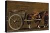 A Farm Cart with Two Horses in Harness: a Study for the Cart-John Constable-Stretched Canvas