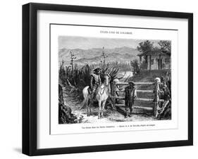 A Farm, Colombia, South America, 19th Century-A de Neuville-Framed Giclee Print