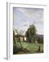 A Farm in Dardagny. Ca. 1855-57-Jean-Baptiste-Camille Corot-Framed Giclee Print