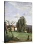 A Farm in Dardagny-Jean-Baptiste-Camille Corot-Stretched Canvas