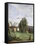 A Farm in Dardagny-Jean-Baptiste-Camille Corot-Framed Stretched Canvas