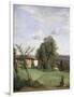 A Farm in Dardagny-Jean-Baptiste-Camille Corot-Framed Giclee Print