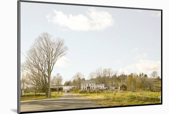 A Farm in Shelburne, Massachusetts, Usa-Susan Pease-Mounted Photographic Print