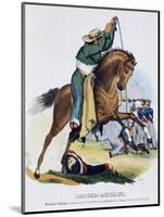 A Farmer Lassoing an Officer, 1826-Claus Sluter-Mounted Giclee Print