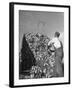 A Farmer Unloading a Truckful of Sweet Corn-null-Framed Photographic Print