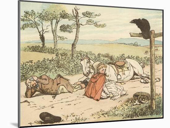 A Farmer Went Trotting Upon His Grey Mare-Randolph Caldecott-Mounted Giclee Print