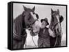 A Farmer with His Horses, 1962-null-Framed Stretched Canvas