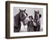 A Farmer with His Horses, 1962-null-Framed Photographic Print