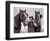 A Farmer with His Horses, 1962-null-Framed Photographic Print
