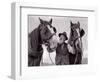 A Farmer with His Horses, 1962-null-Framed Photographic Print