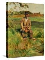 A Farmhand on the Estate at Celeyran, 1882-Henri de Toulouse-Lautrec-Stretched Canvas