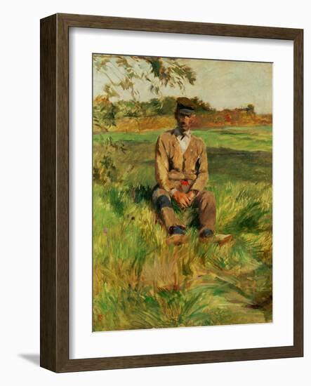 A Farmhand on the Estate at Celeyran, 1882-Henri de Toulouse-Lautrec-Framed Giclee Print