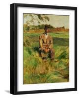 A Farmhand on the Estate at Celeyran, 1882-Henri de Toulouse-Lautrec-Framed Giclee Print